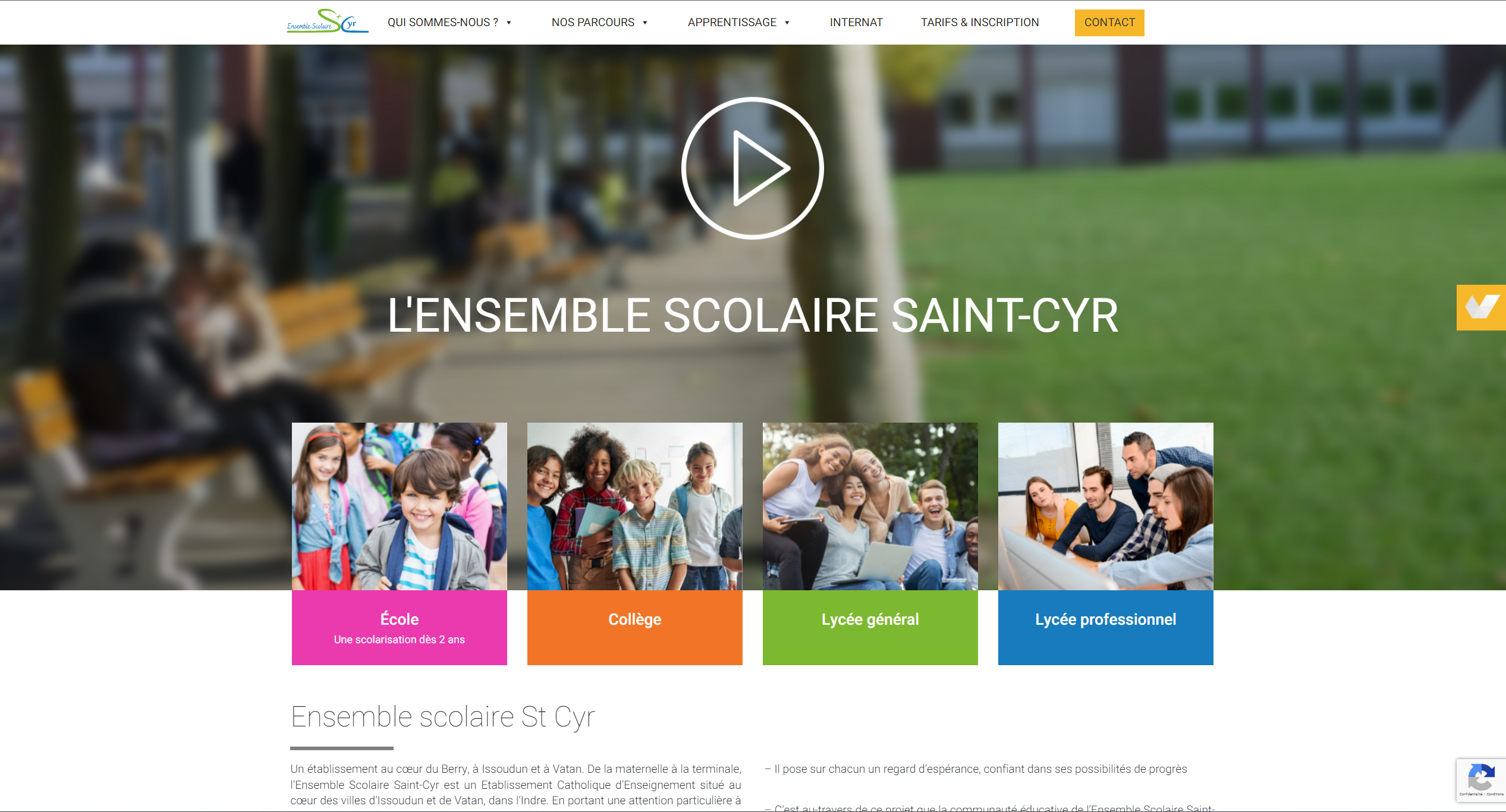 Logo Ensemble Scolaire Saint-Cyr